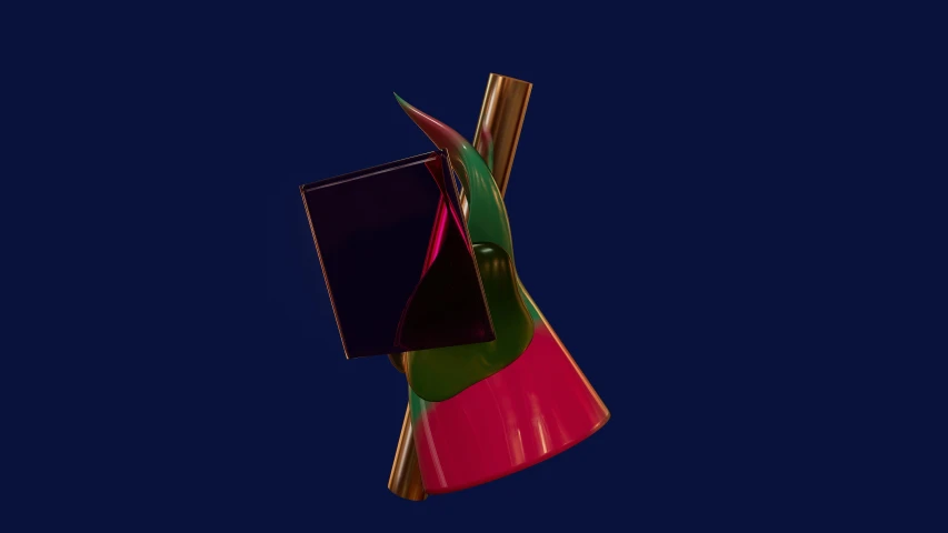 a bright red book hanging from a string