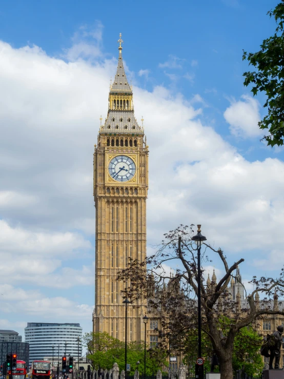 the big ben clock tower towering over london england