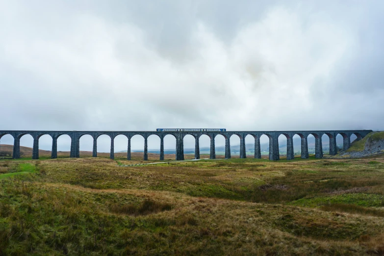 a train riding along a long train track