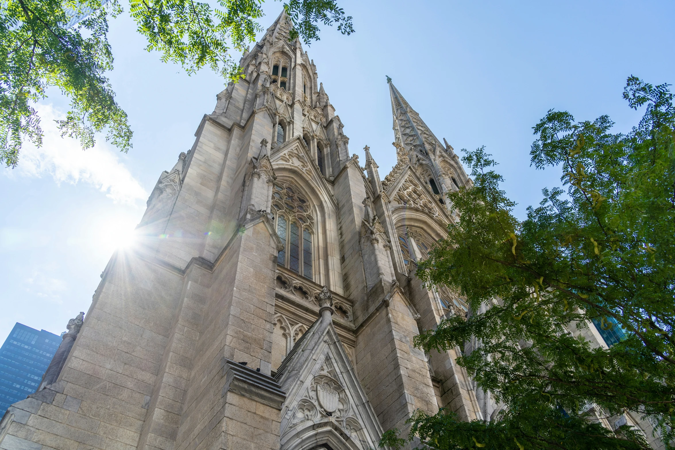 a very tall building with a massive steeple