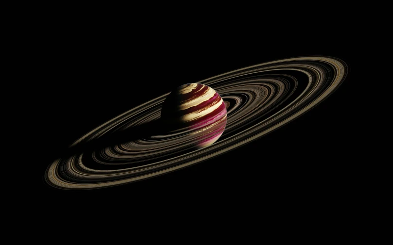 an illustration of the rings in space with some apples on it