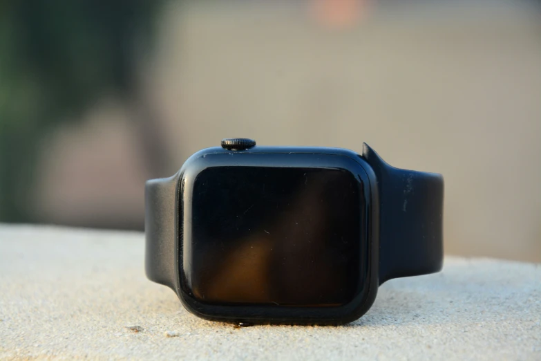 an apple watch face showing the dark outer part