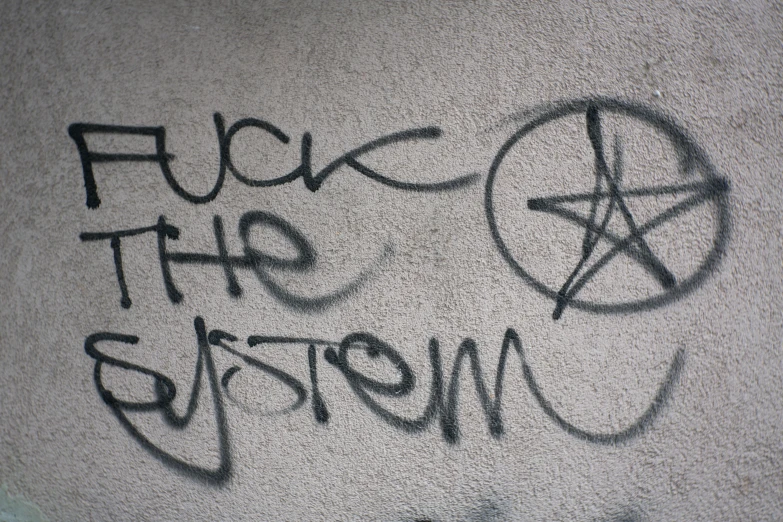 graffiti on the side of a building that reads fulft  morte