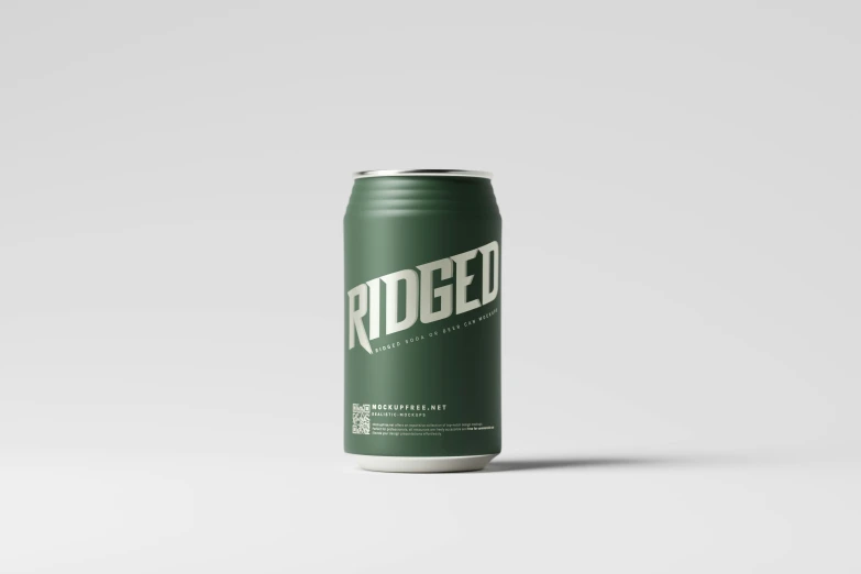 a can of ridged cider on a plain surface
