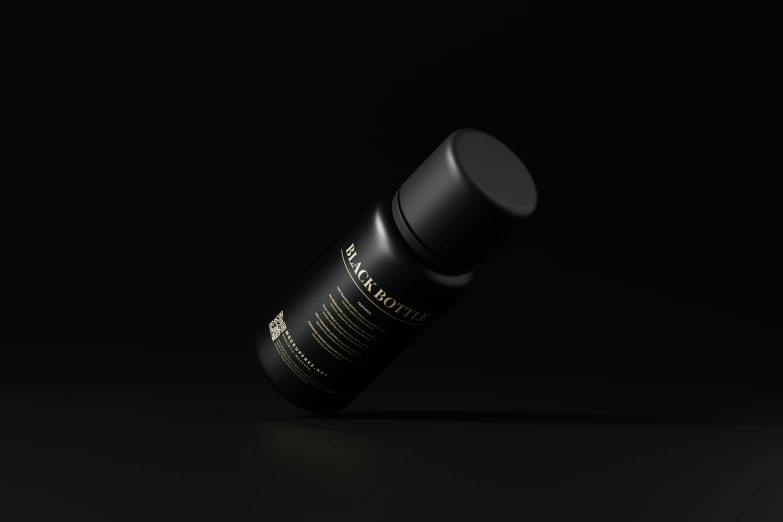 a black tube sitting next to a black background