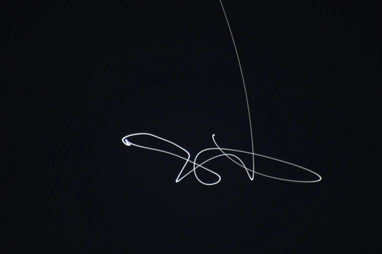 an image of a line on the sky at night