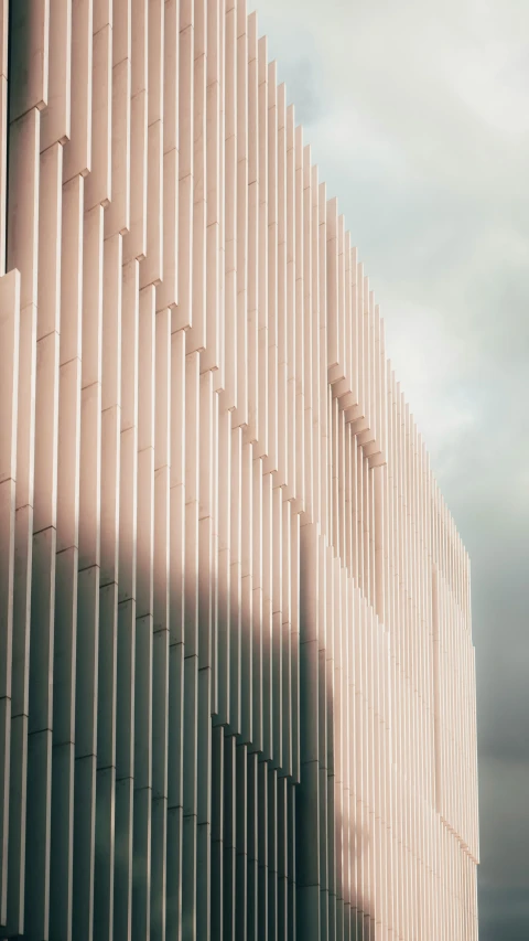 closeup of an abstract building designed by architecture