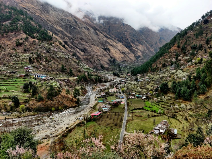 the valley is surrounded by some very high mountains