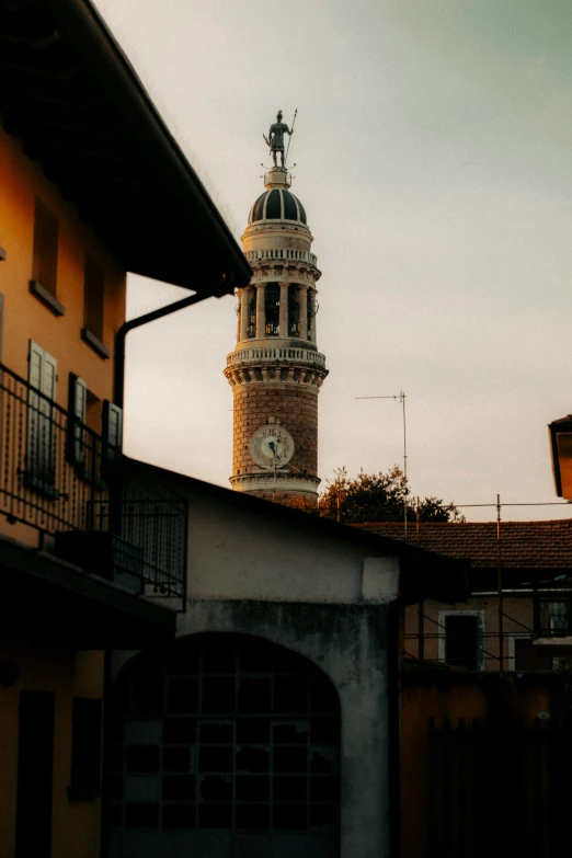 a clock tower on the top of a building
