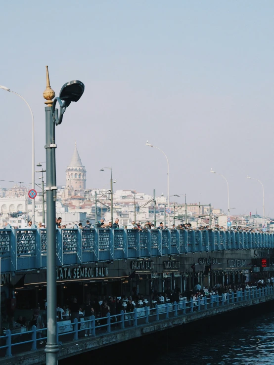 view of the city skyline from a public street