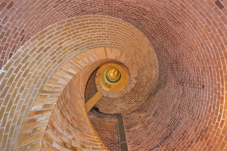 an overhead view of some stone stairs