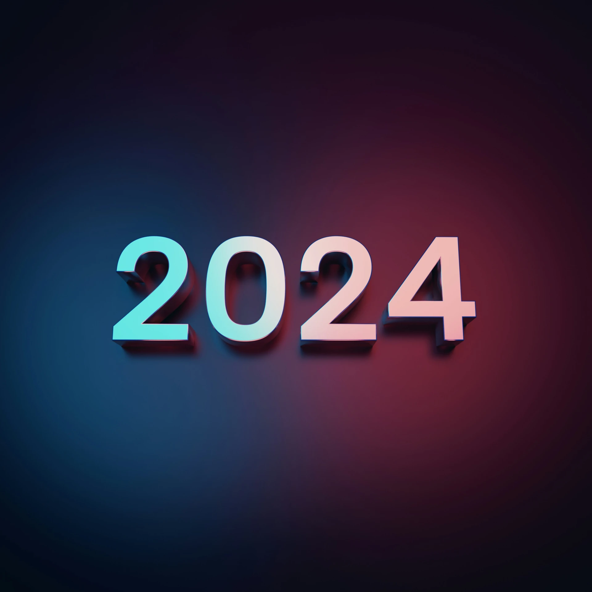 a digital graphic of the numbers 2024