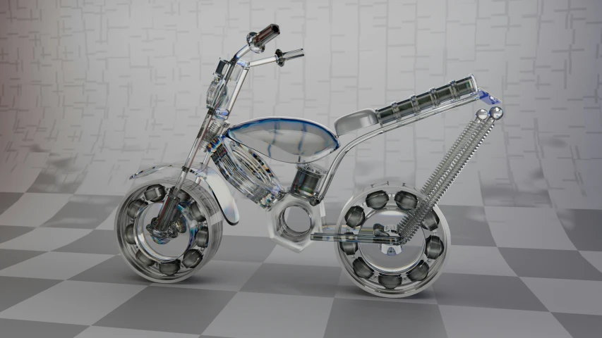 a motorcycle that is made to look like a bike