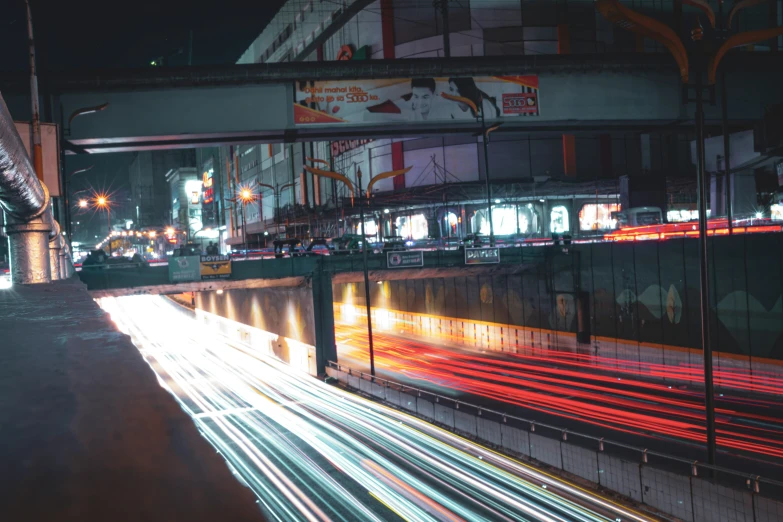 the city is busy with traffic on the street