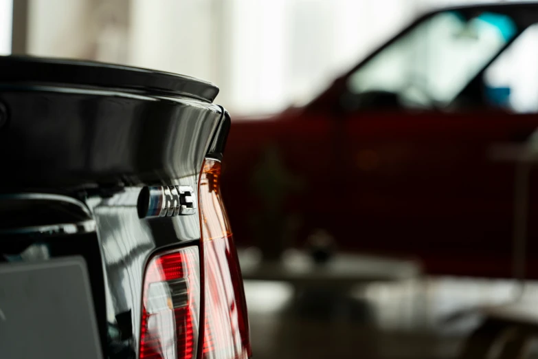 a taillights and ke lights of a car