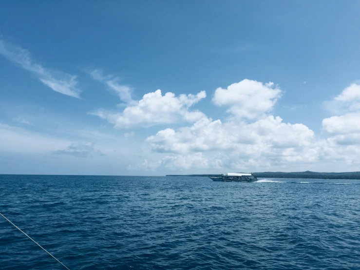 a ferry on a large body of water