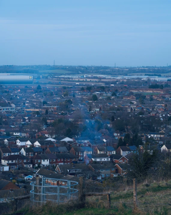 a view over the city from above