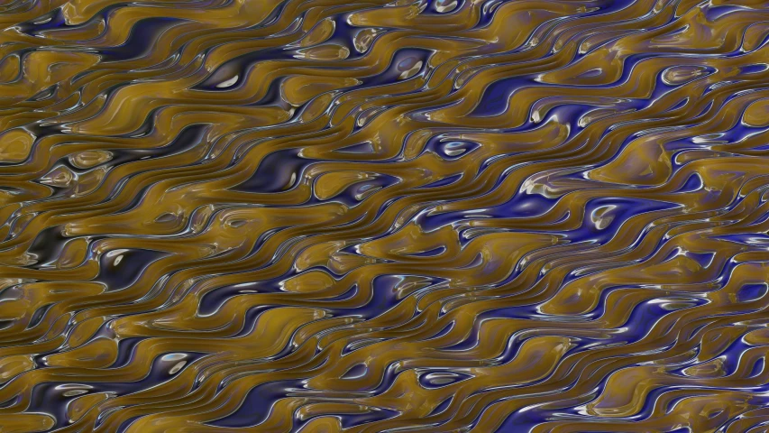 a window with colorful wavy, swirled glass