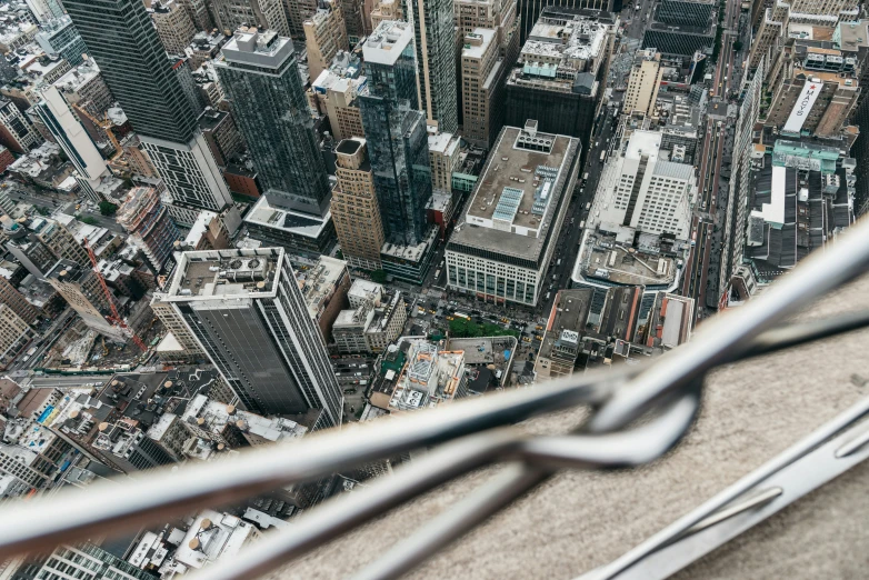 aerial view from top of the rock at rockefeller building