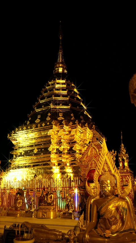 this is a picture of a golden pagoda