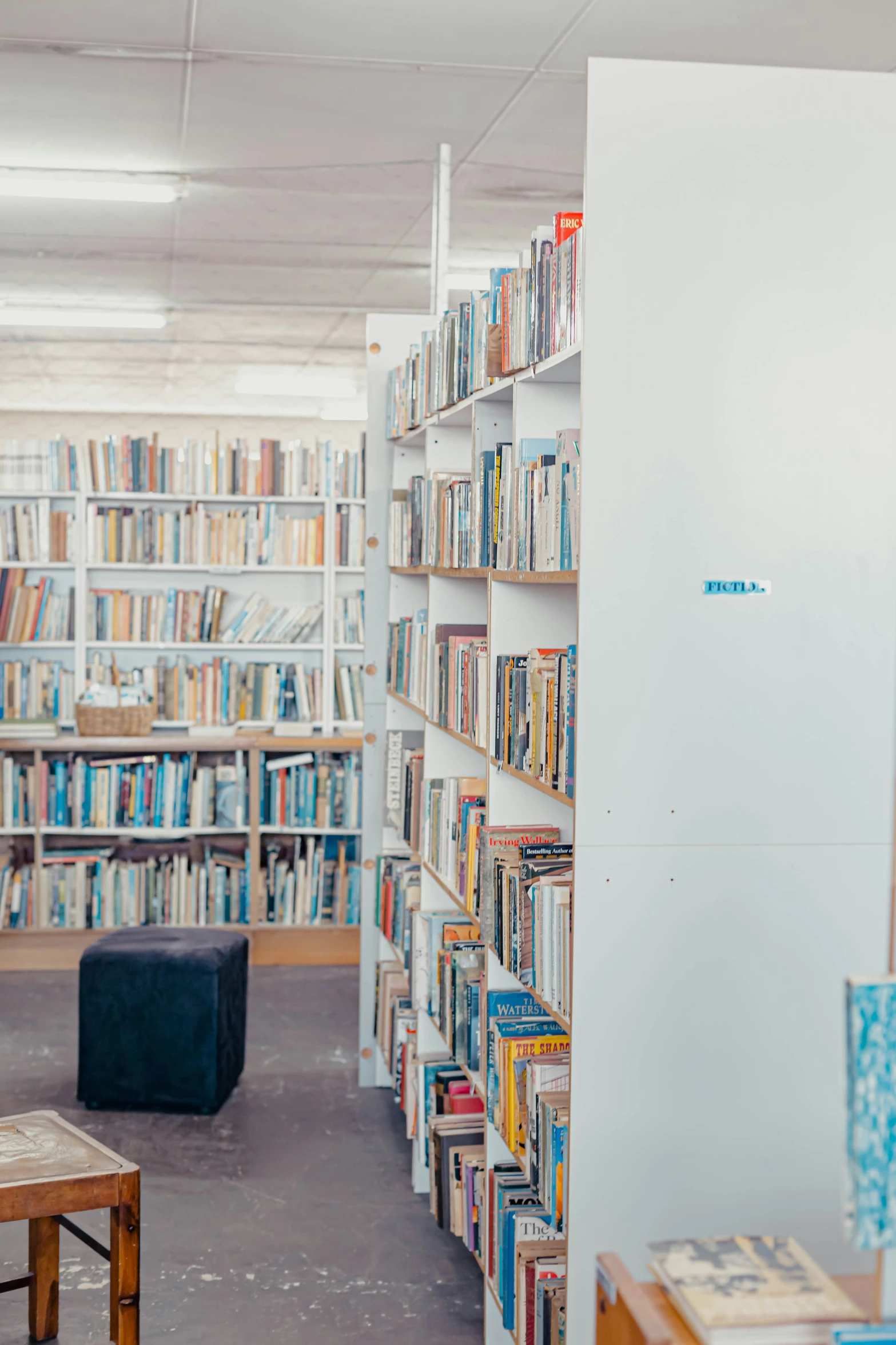 an image of a large liry full of books