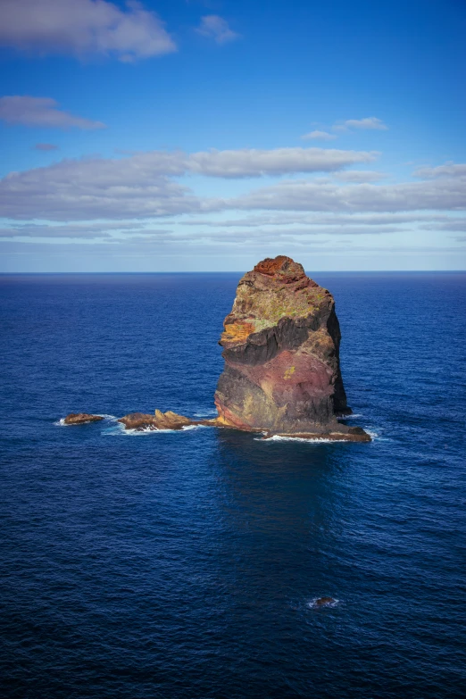 an island in the middle of the ocean