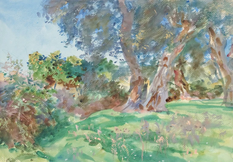 an image of trees that are in the painting