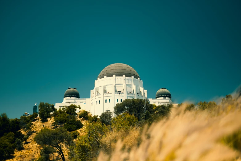 the large dome is on the top of the hill