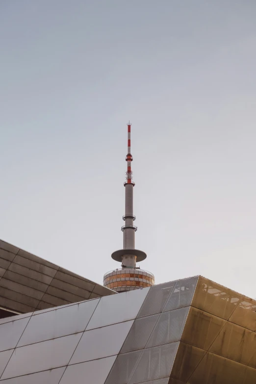 an image of a building with a clock on top