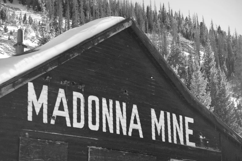 the abandoned building is located in the mountains