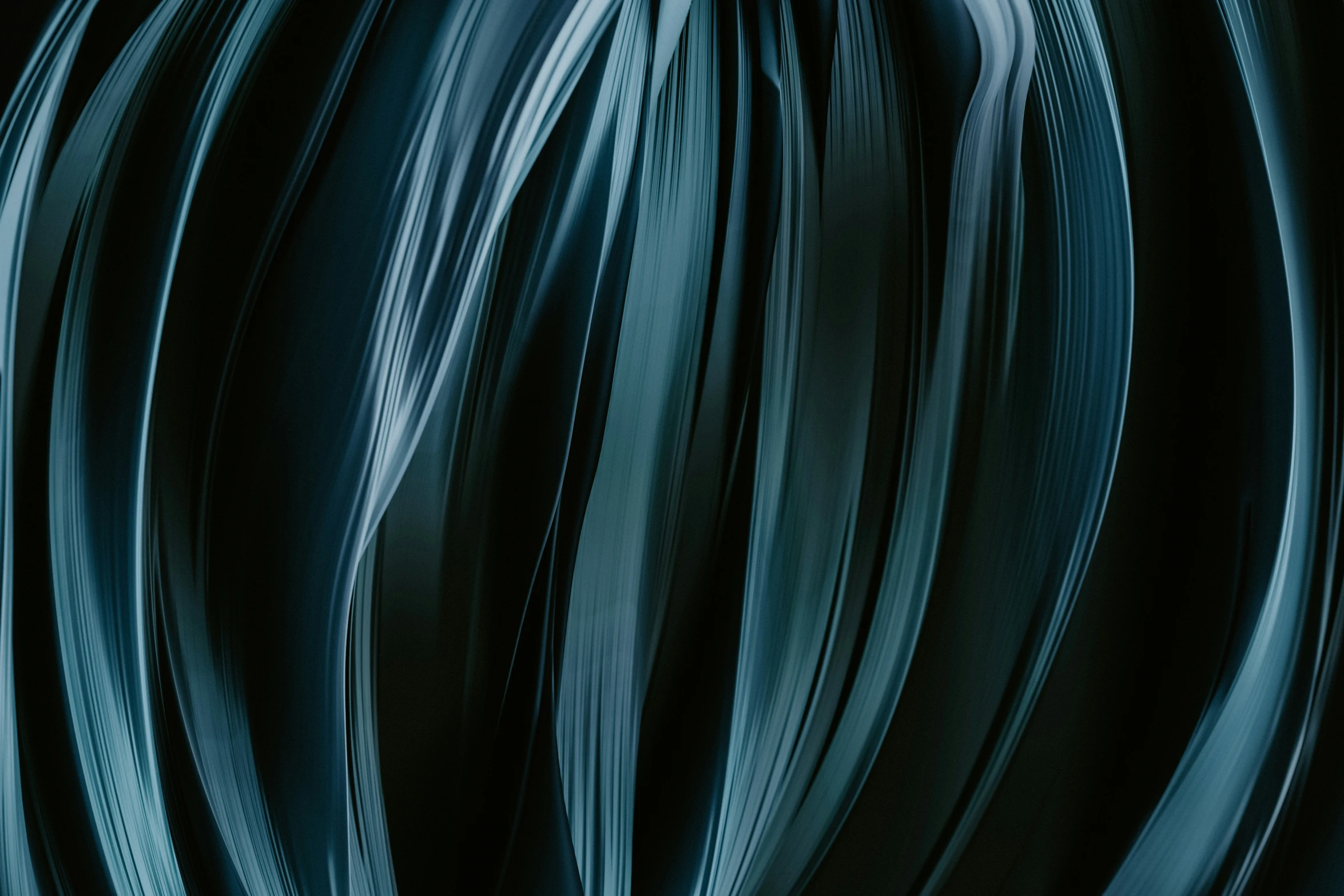 blue metal print with stripes in motion