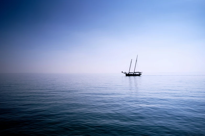 a sailboat out in the water on a clear day