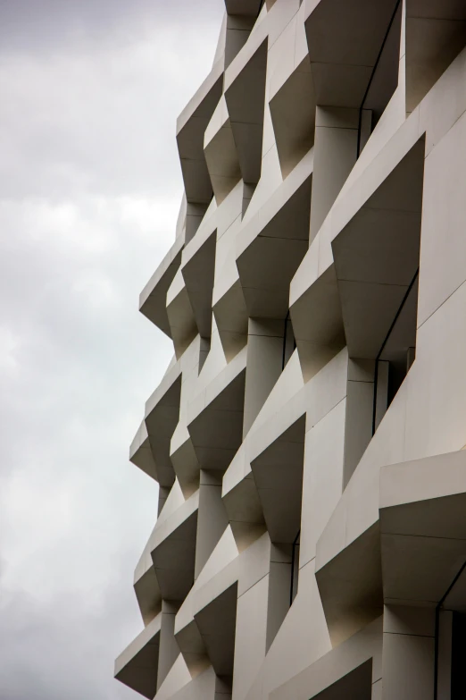 the building with several faces are very unusual