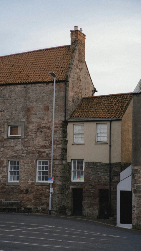 two brick houses next to each other