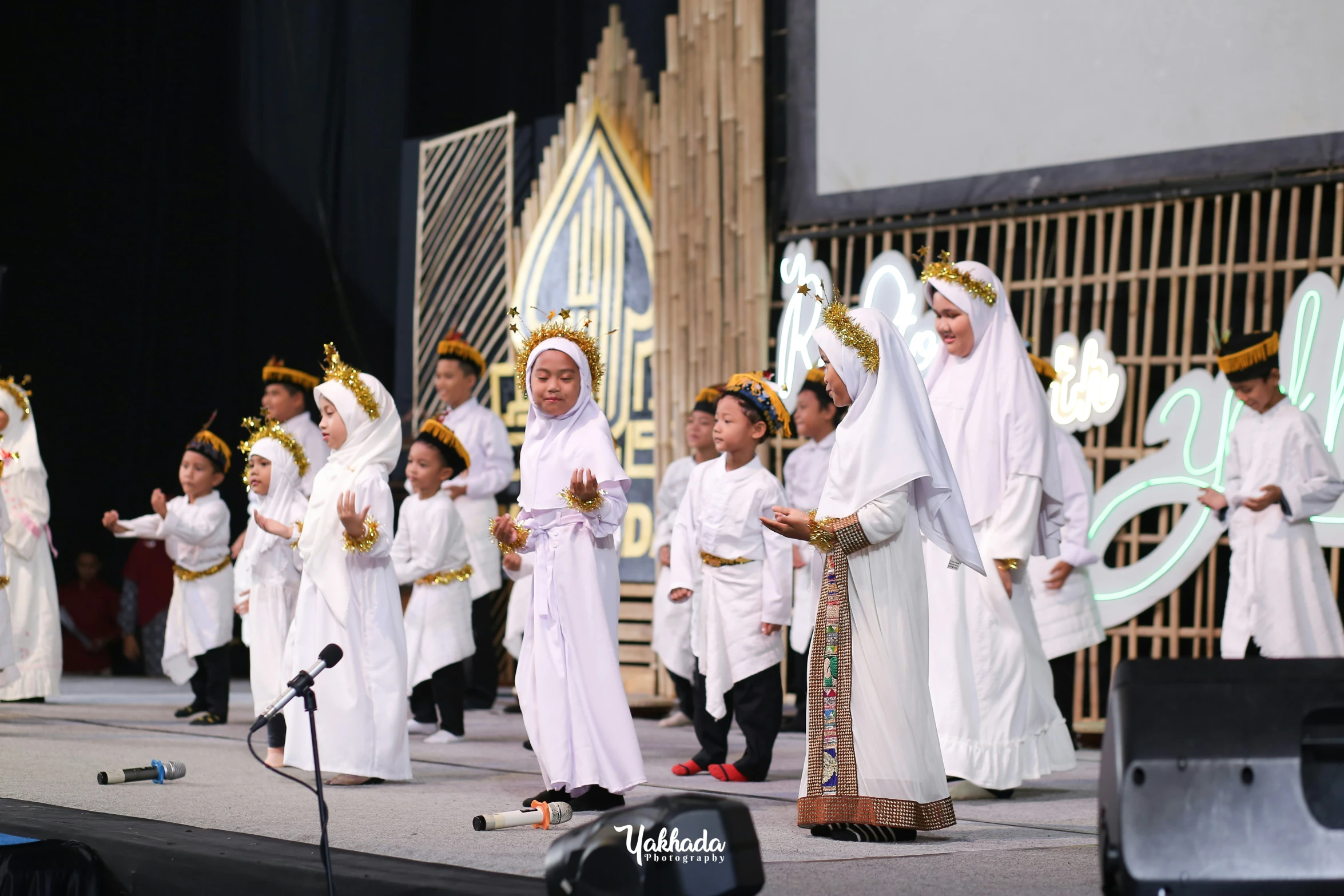 the s are lined up on stage for a performance