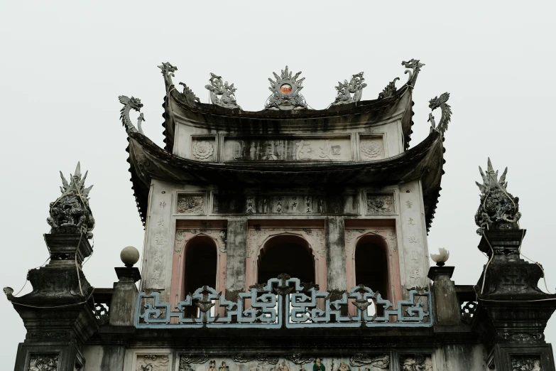 an ornate building that is near water