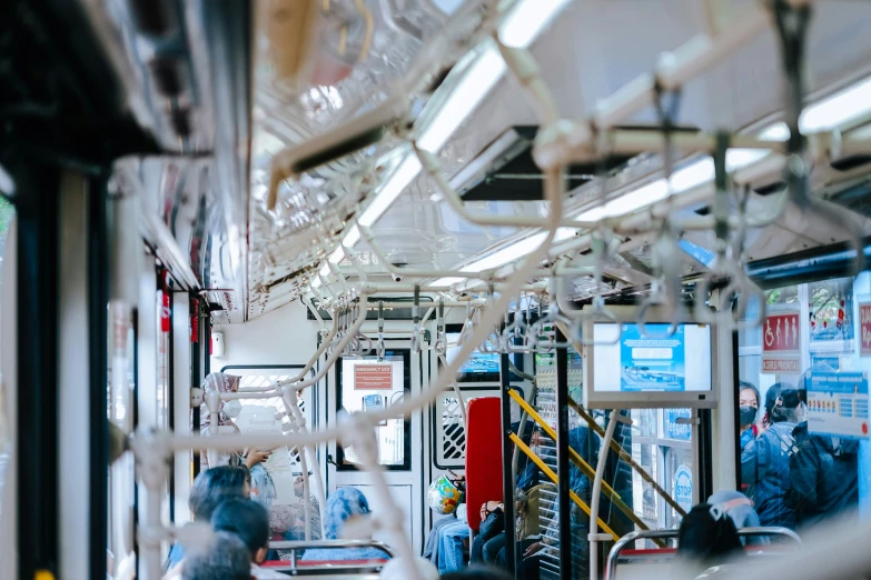 this po depicts the interior of an underground subway