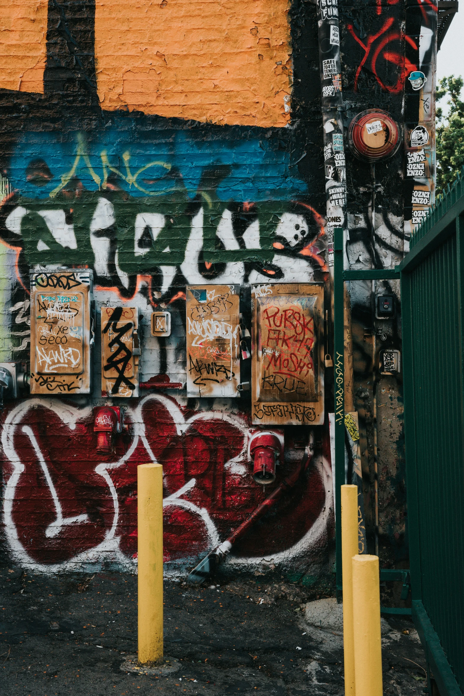 graffiti spray painted onto a wall of building