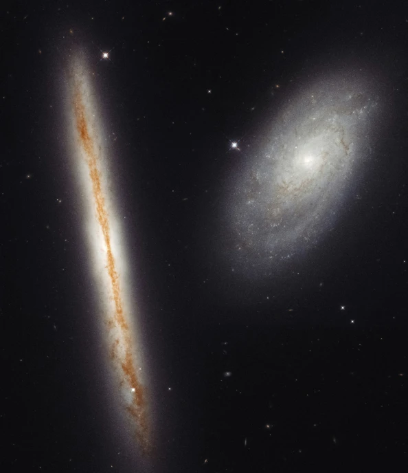 a very bright spiral galaxy with the center star visible