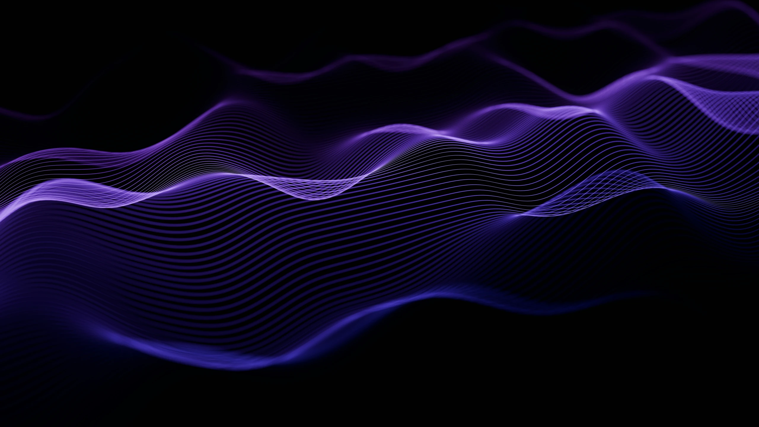 a purple abstract design consisting of wavy lines