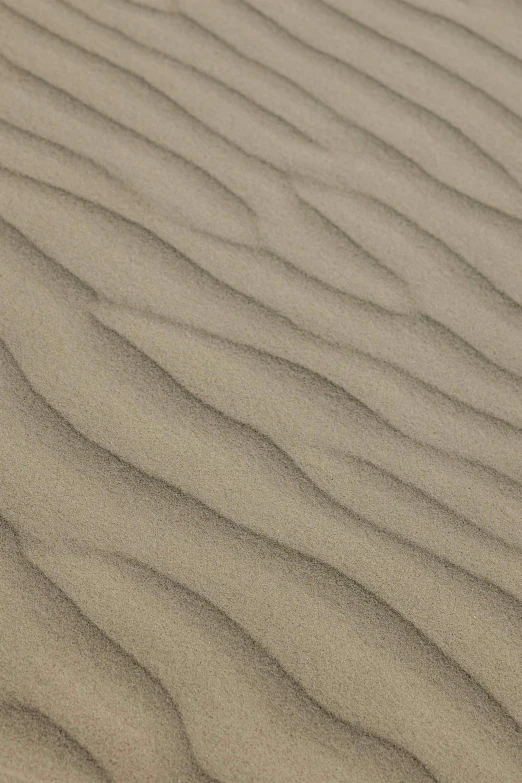 the sand has wavy lines and small dots of dirt