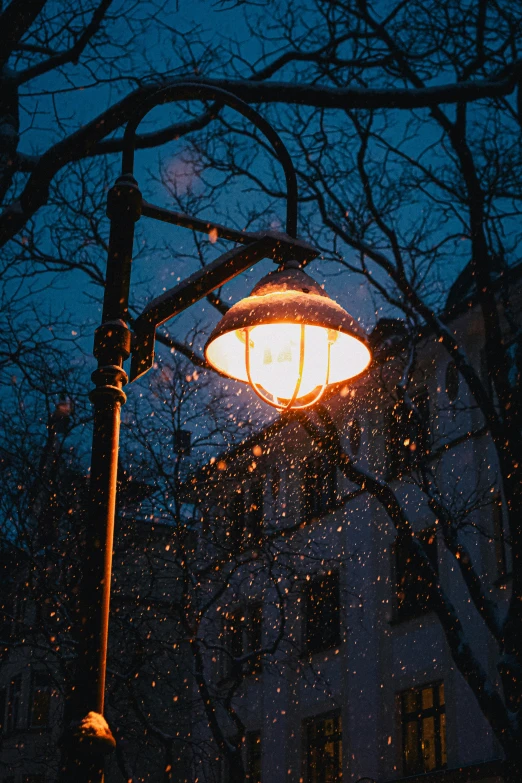 this is an umbrella over a city street