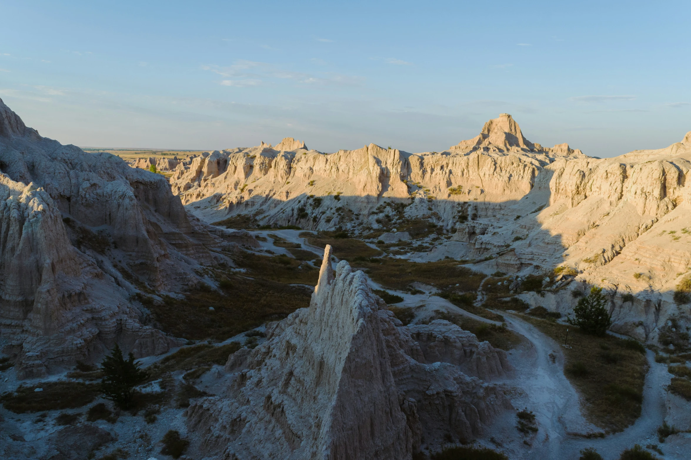 a view from the top of a mountain in a beautiful landscape