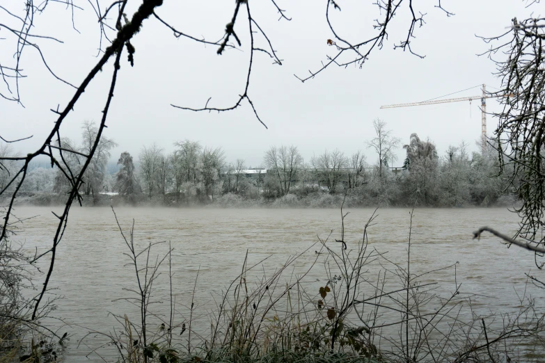 the water is flooded in during the storm