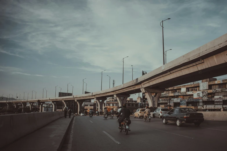 a busy city street is full of people