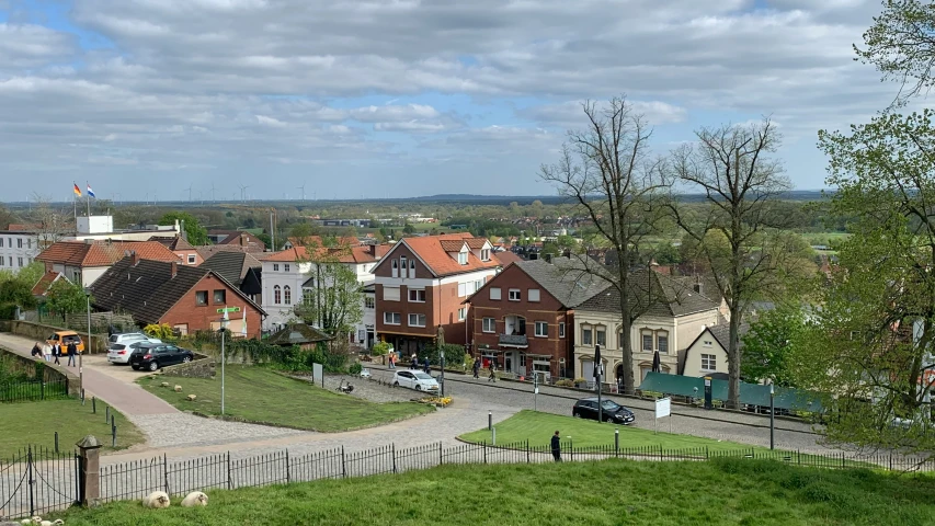 an image of a neighborhood looking over the village