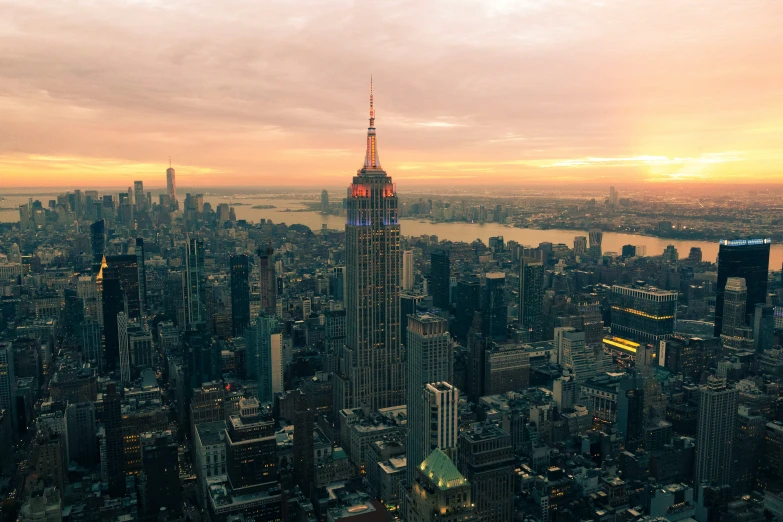 a view of a very big city with buildings