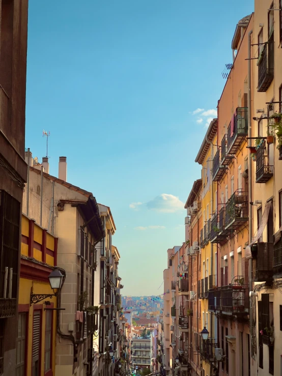 the city has small shops along its narrow street