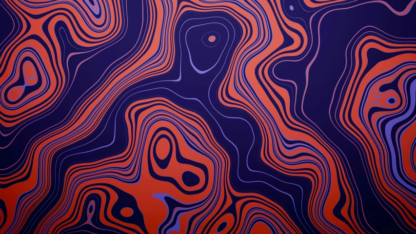 an abstract design that is blue and orange