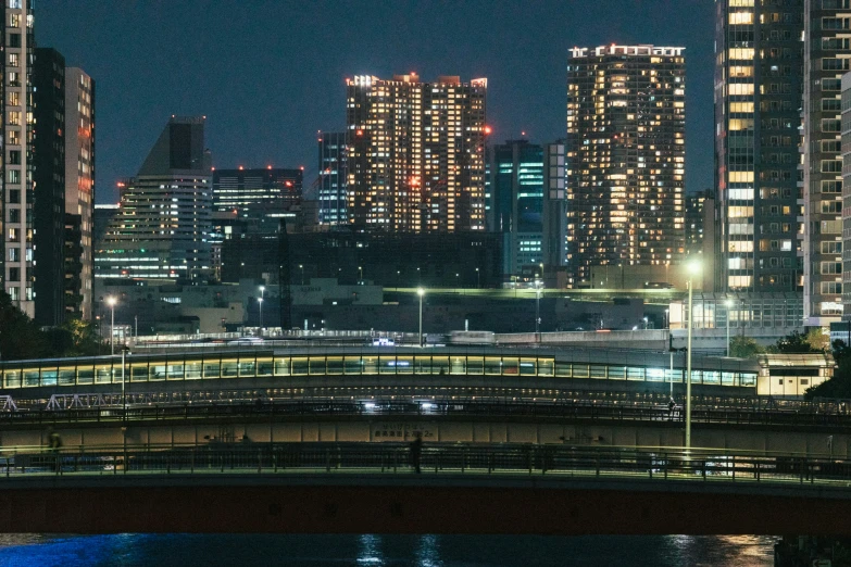 a view of a city at night from across the water